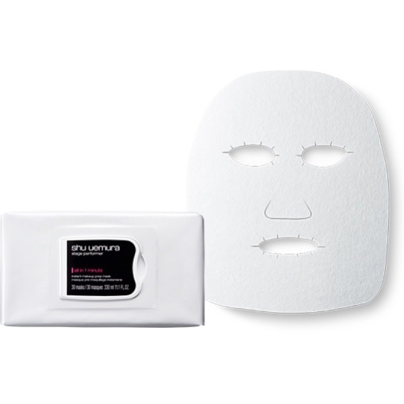 出清特惠【shu uemura 植村秀】60秒速效精華水面膜 一盒 專櫃面膜 保濕 妝前保養-細節圖2