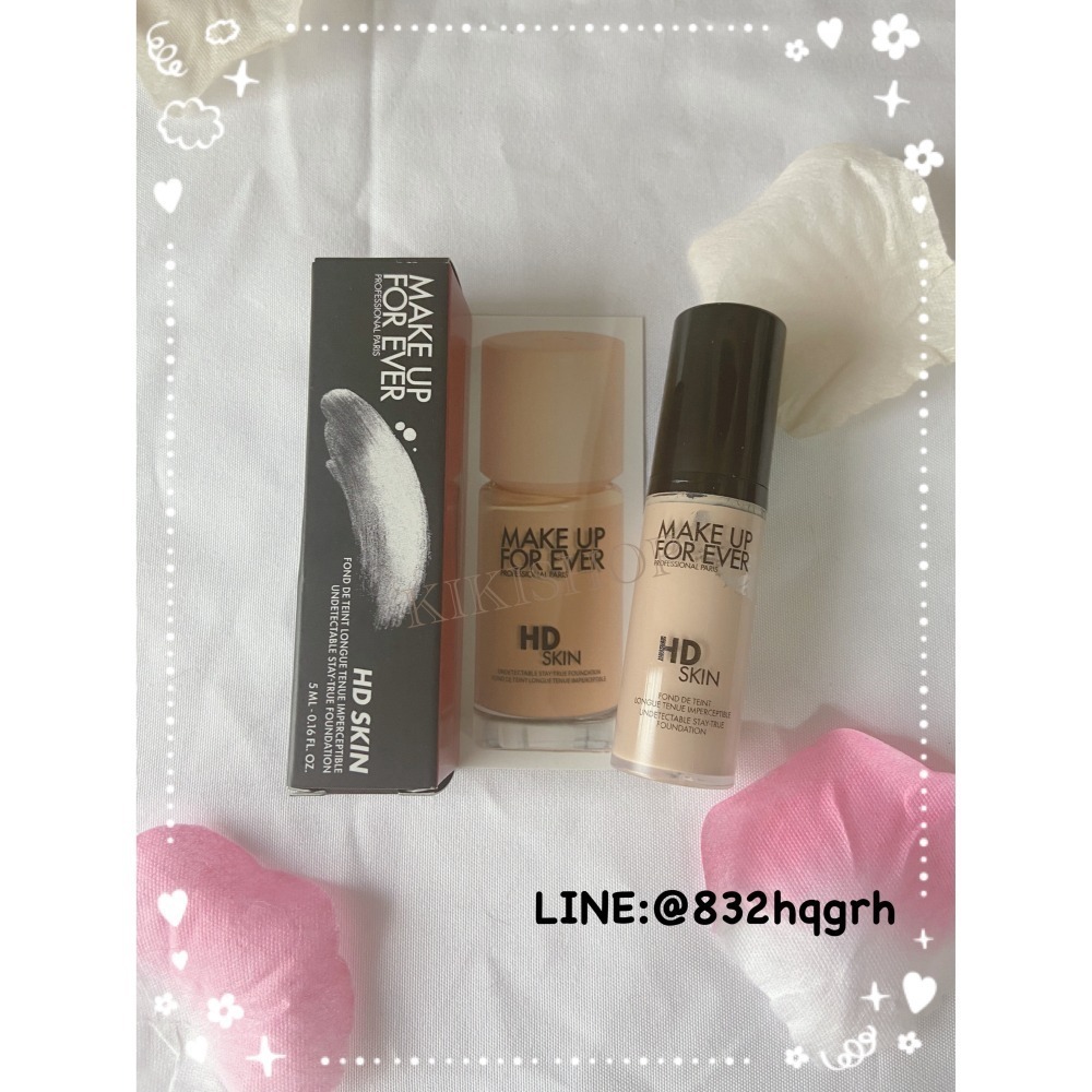 出清特惠【MAKE UP FOR EVER】MUFE HD SKIN粉無痕持久粉底液 5ML 12ML 旅行瓶-細節圖2