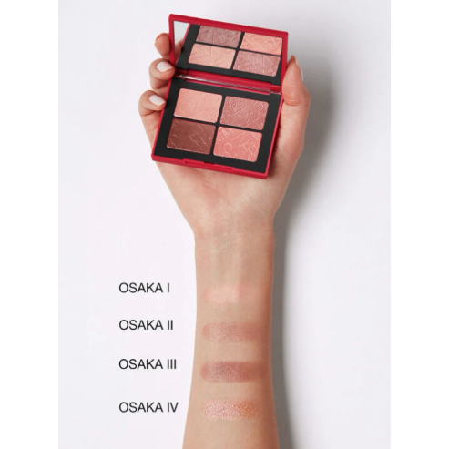✿NARS✿ nars 4色眼彩盤 享愛心意限量版 OSAKA 裸棕蜜桃色調 限量眼影-細節圖2