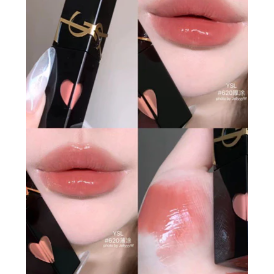 ✿ YSL ✿ ysl  現貨 全新 💖奢華印記鎖心光唇釉 5.5ML 愛心唇釉 光澤款-細節圖3