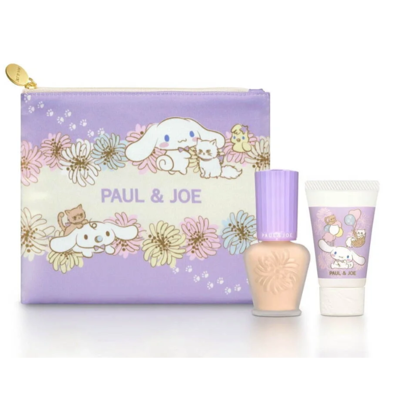 ✿PAUL&JOE✿ paul&joe pj 大耳狗好朋友限量隔離護手乳套組 隔離乳 護手霜 化妝包 全新-細節圖2