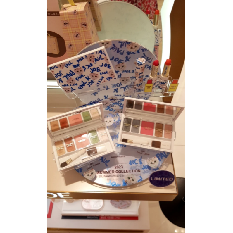 ✿PAUL&JOE✿ paul&joe pj搖滾貓咪限量彩妝盤 眼影 腮紅 彩妝盤 限量 2023夏季限量-細節圖2