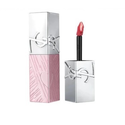 💖YSL💖 ysl 2026七夕情人節限定  奢華印記鎖心光唇釉 粉光緞影版 610 445-細節圖2