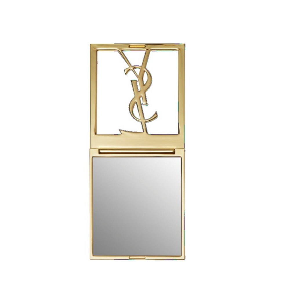 💖YSL💖 ysl  YSL金色LOGO方形鏡 隨身鏡 美妝鏡 化妝鏡-細節圖2