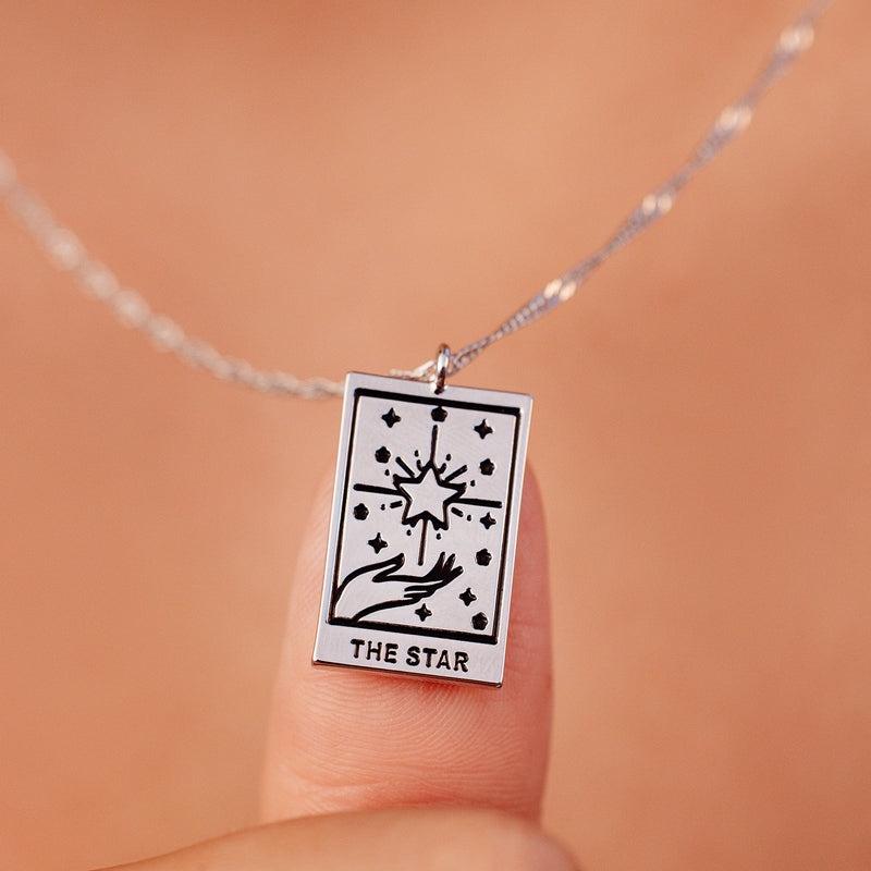 Pura Vida 美國手工 TAROT CARD PENDANT 銀色 / 玫瑰金色 塔羅牌項鍊 (多款可選)-細節圖5