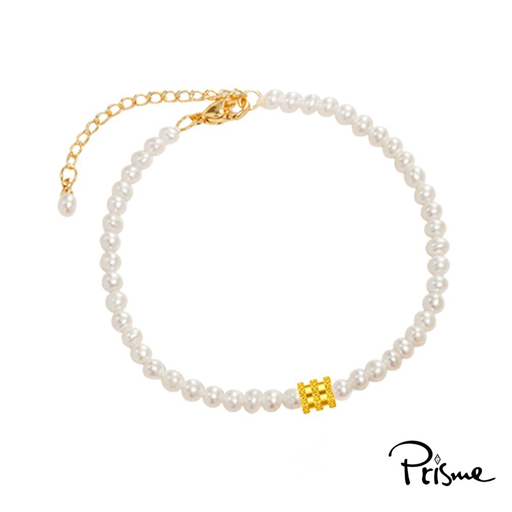 【Prisme Gold】黃金墜手鍊 送禮推薦 純金999綴飾珍珠手鍊 多款 (約0.05錢±0.02)-規格圖5