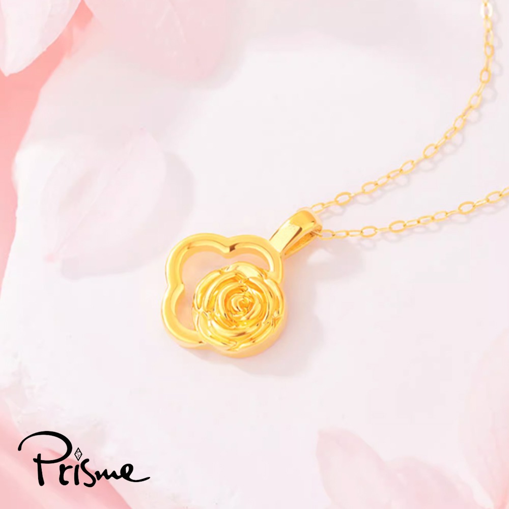 【Prisme Gold】黃金墜項鍊 黃金墜項鍊 附贈鈦鍍金項鍊 多款 (約重0.08錢±0.03)-細節圖4