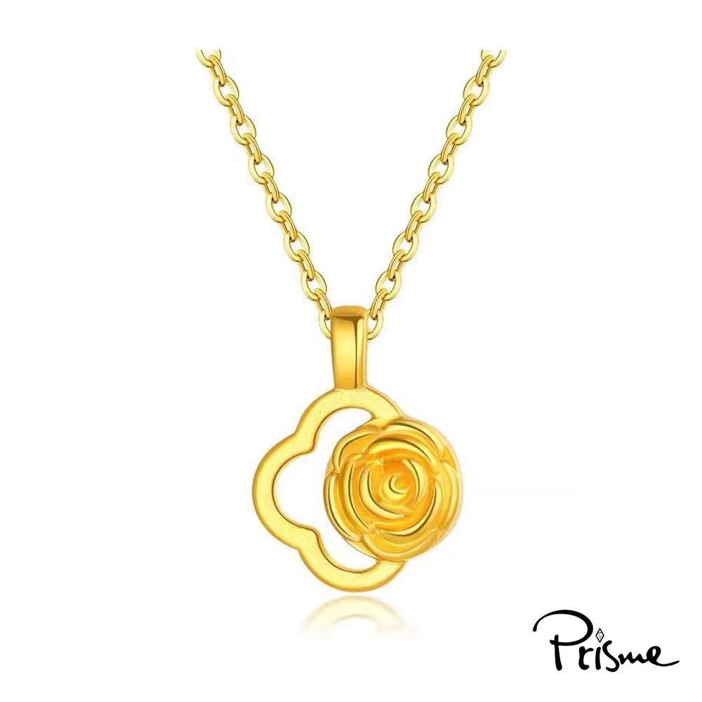 【Prisme Gold】黃金墜項鍊 黃金墜項鍊 附贈鈦鍍金項鍊 多款 (約重0.08錢±0.03)-規格圖8