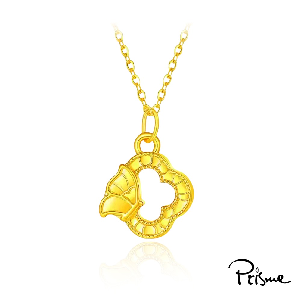 【Prisme Gold】黃金墜項鍊 黃金墜項鍊 附贈鈦鍍金項鍊 多款 (約重0.08錢±0.03)-規格圖8