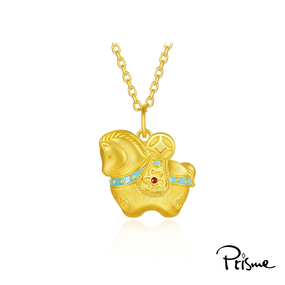【Prisme Gold】黃金墜項鍊 黃金墜項鍊 附贈鈦鍍金項鍊 多款 (約重0.08錢±0.03)-規格圖8