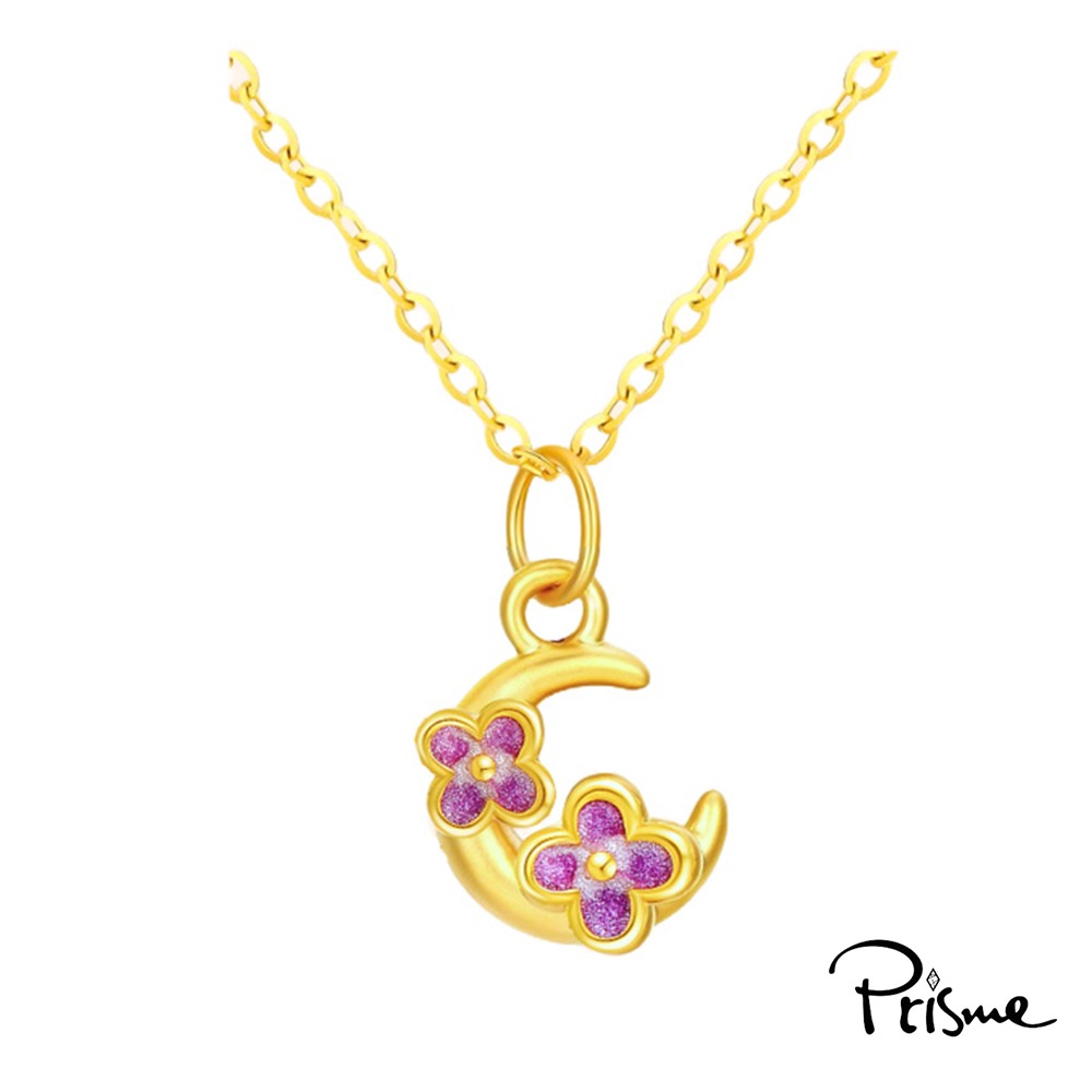 【Prisme Gold】黃金墜項鍊 黃金墜項鍊 附贈鈦鍍金項鍊 多款 (約重0.08錢±0.03)-規格圖8