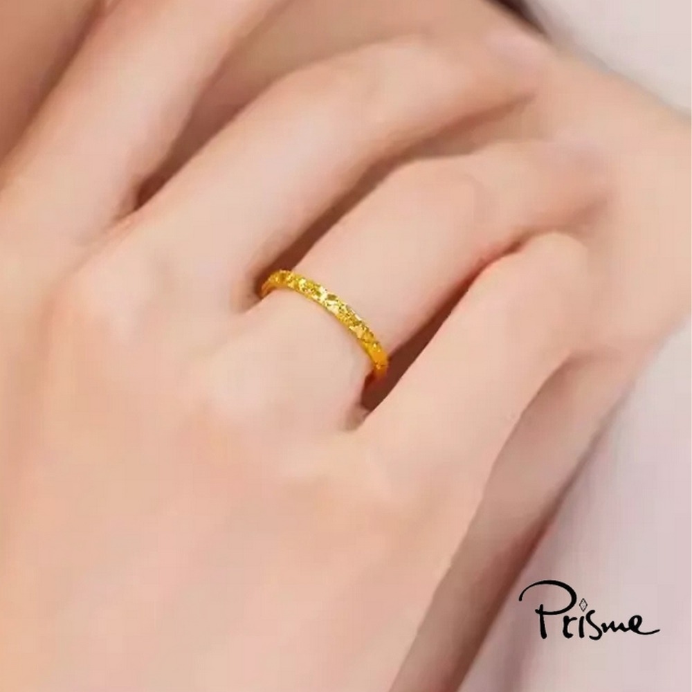 【Prisme Gold】星光熠熠 ‧ 輕奢黃金細戒指 任選 (金重約0.16錢±0.03)-細節圖3