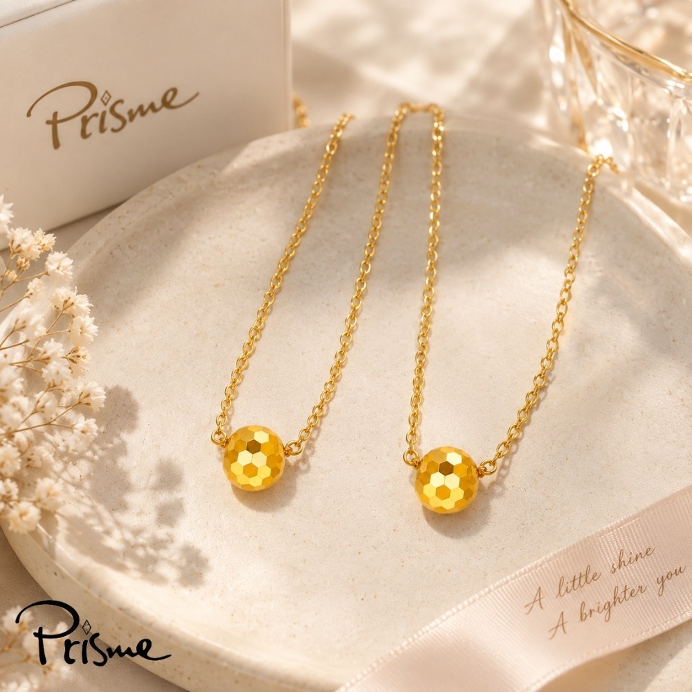 【Prisme Gold】閨蜜時光 黃金墜項鍊對組 純金999 多款任選 (總重約0.02錢±0.01)-細節圖3
