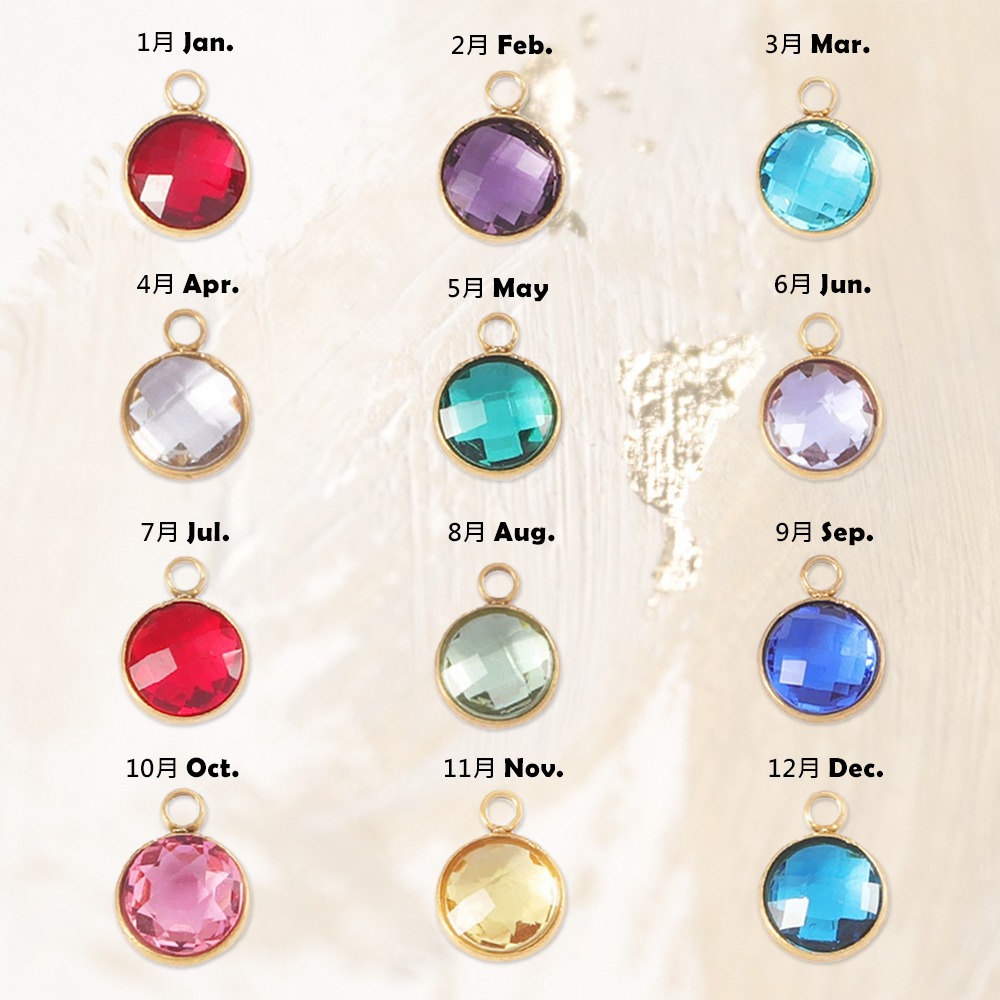 【Prisme Gold】生日石系列｜天使羽毛 黃金墜項鍊、附贈鈦鍍金項鍊 (金重約0.02錢±0.01) 生日禮物-細節圖4