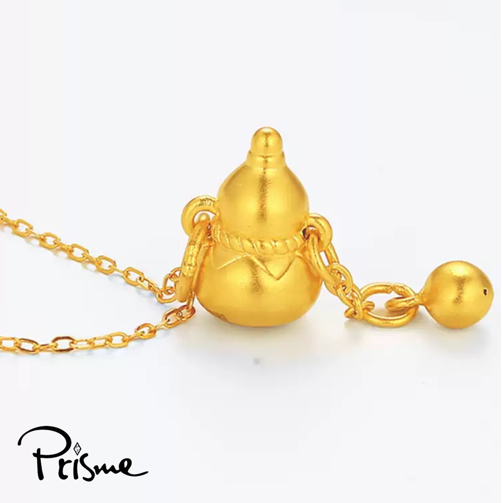 【Prisme Gold】黃金墜項鍊 馨情盛放 純金999墜飾 贈鈦鍍金鍊 (金重約0.13錢±0.03) 加贈禮盒-細節圖6