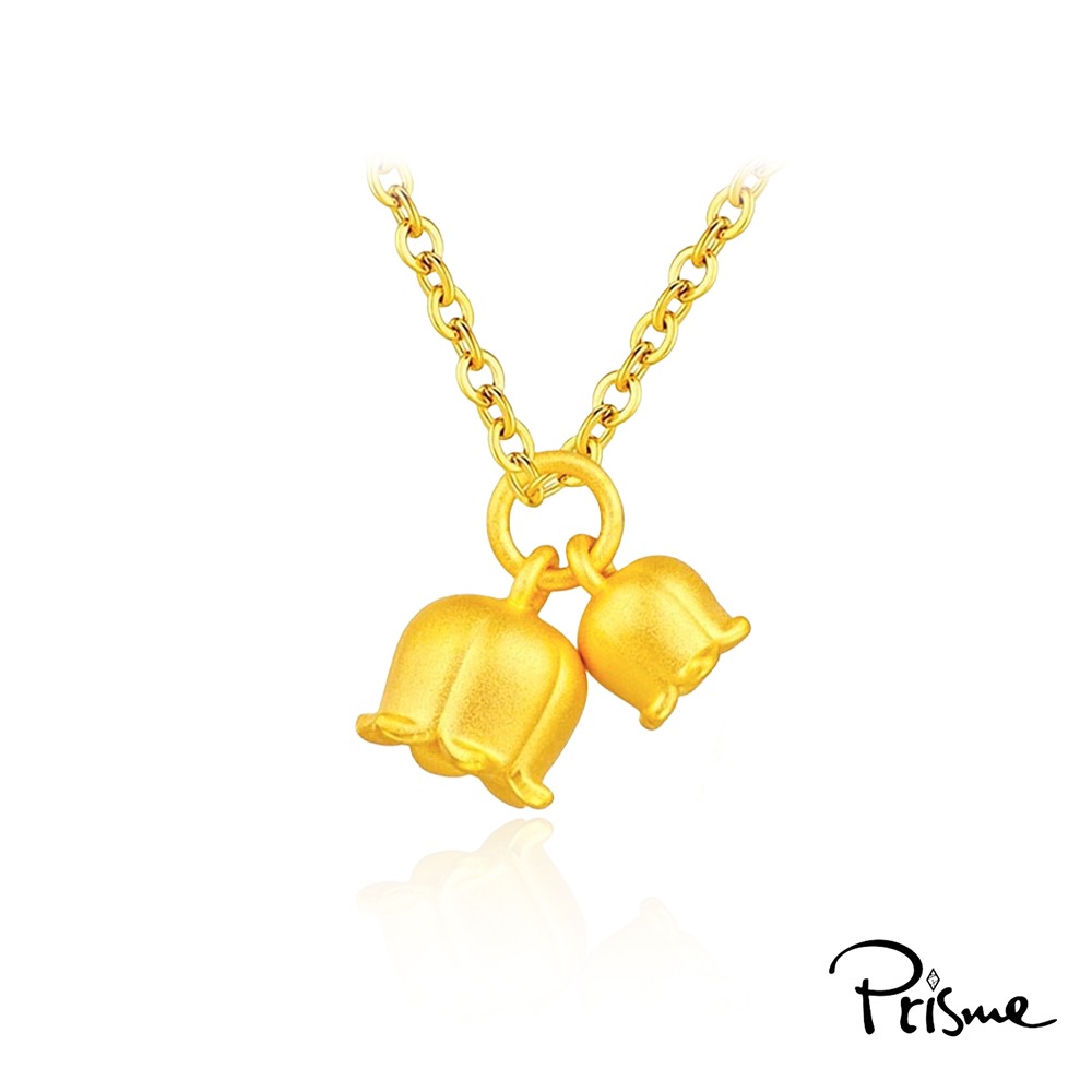 【Prisme Gold】黃金墜項鍊 馨情盛放 純金999墜飾 贈鈦鍍金鍊 (金重約0.13錢±0.03) 加贈禮盒-規格圖8
