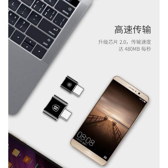 倍思 Baseus Micro母/轉TypeC公 TypeC母/轉USB公 USB母轉TypeC公 轉接頭 OTG轉接頭-細節圖8