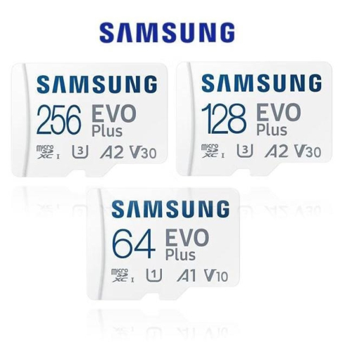 三星 SAMSUNG EVO Plus 64G 128G 256G microSD U3 UHS-I A2 記憶卡