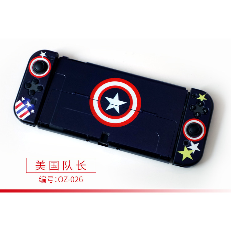 【現貨 送保護貼】任天堂 NS SWITCH OLED 保護殼 分體式 魔物獵人 寶可夢 保護套 防撞殼 可插主機-規格圖10