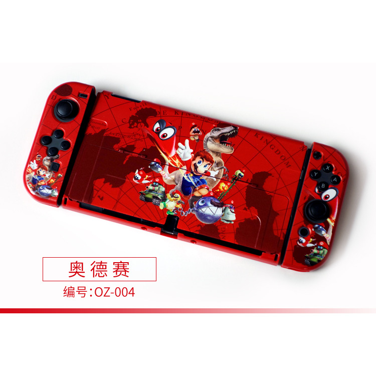 【現貨 送保護貼】任天堂 NS SWITCH OLED 保護殼 分體式 魔物獵人 寶可夢 保護套 防撞殼 可插主機-規格圖10