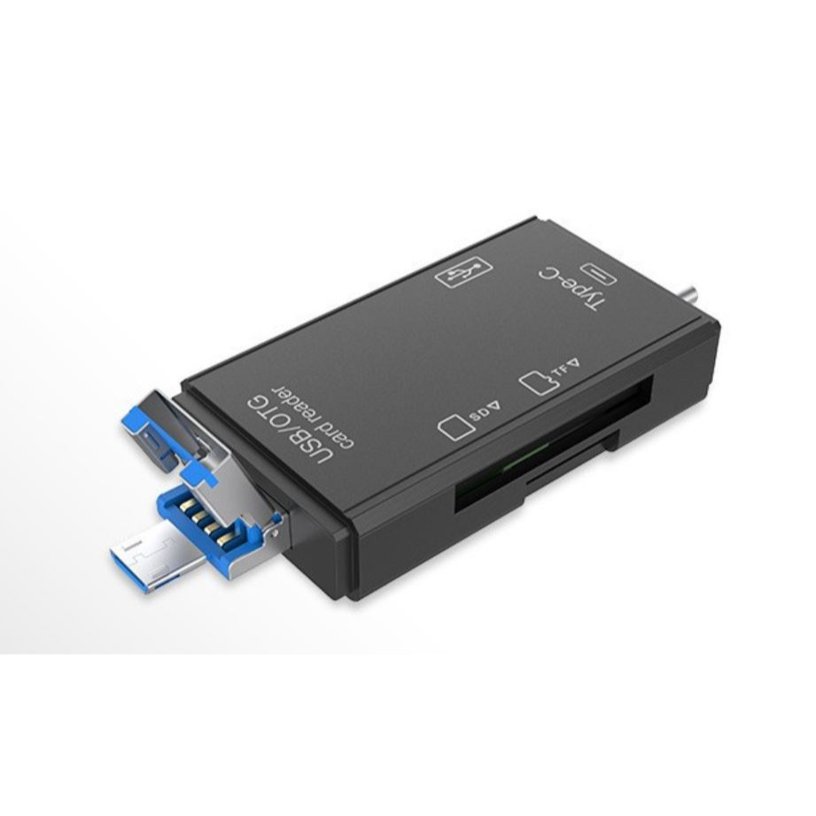 MicroSD SD USB 讀卡機 手機隨身碟 六合一 USB 讀卡器 安卓 Type-C OTG-規格圖5