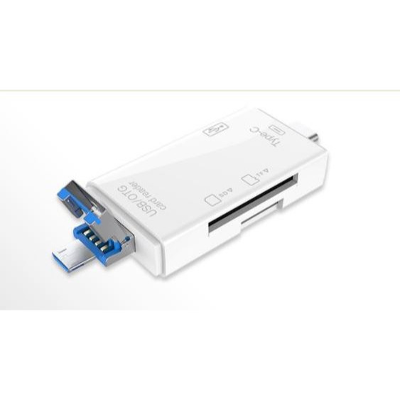 MicroSD SD USB 讀卡機 手機隨身碟 六合一 USB 讀卡器 安卓 Type-C OTG-規格圖5