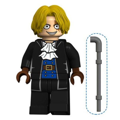 航海王 海賊王 人偶 公仔 玩具 玩偶 魯夫 喬巴 娜美 香吉士 白鬍子 紅髮傑克 布魯克 艾斯 相容樂高-細節圖3