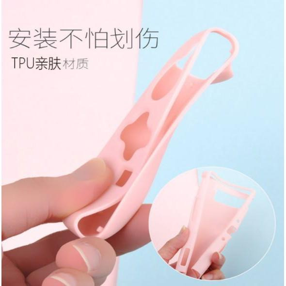 【台灣現貨】任天堂 SWITCH 保護殼 矽膠 軟殼 NS 彩色 分體保護殼 全機保護 保護套 TPU 材質 可插底座-細節圖7