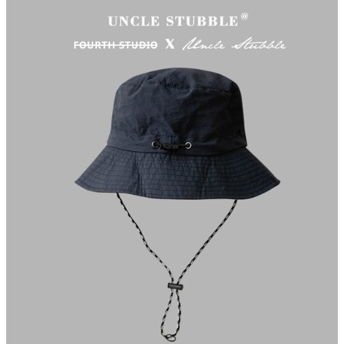 可折疊漁夫帽 素面漁夫帽 漁夫帽 抽繩漁夫帽 遮陽防曬 防曬帽 便擕 男女可用 附黑色防風繩 帽子-規格圖9