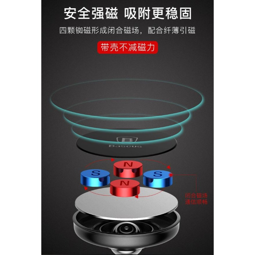 現貨 倍思 磁吸 磁吸式 中控台黏貼式 車用手機架 手機支架 磁力 磁鐵 手機架 汽車支架 車用支架 車架 手機座-細節圖2
