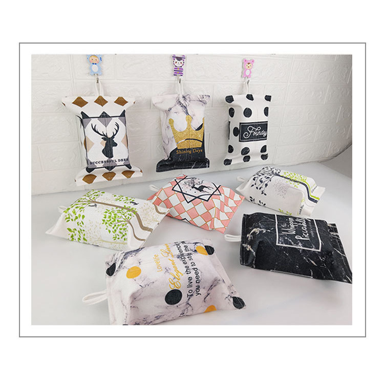 掛繩式 汽車面紙盒 汽車收納盒 面紙盒 面紙套 布面面紙盒 車用面紙套 車用面紙盒 布面 汽車 車用收納-細節圖2