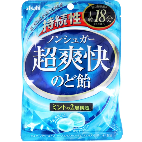 朝日 Asahi 無糖 爆涼 雙層薄荷 持續 超清爽潤喉糖68g