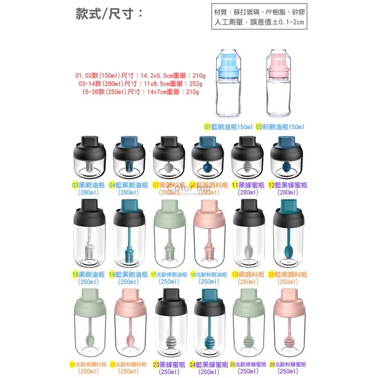 蜂蜜瓶 調料瓶 糖漿瓶 蜂蜜罐 果醬瓶 果醬罐 分裝瓶 玻璃瓶 膏料瓶 勺蓋一體 蜂蜜瓶 【A039】Color me-細節圖3