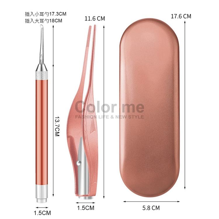 挖耳勺 發光耳勺 掏耳朵 挖耳神器 耳朵工具 可拆卸 帶燈 發光耳棒挖耳勺套裝 【P081】Color me-細節圖9