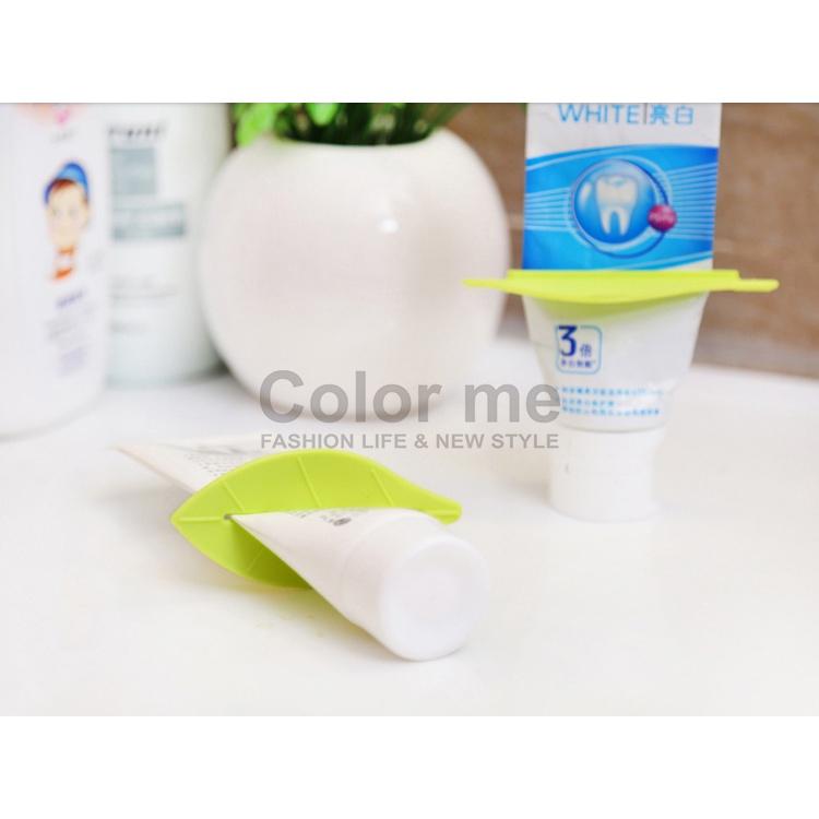 擠膏器 牙膏 洗漱 衛浴 造型 洗面乳 居家 小物 樹葉造型牙膏擠壓器(2入) 【Q206】Color me-細節圖5