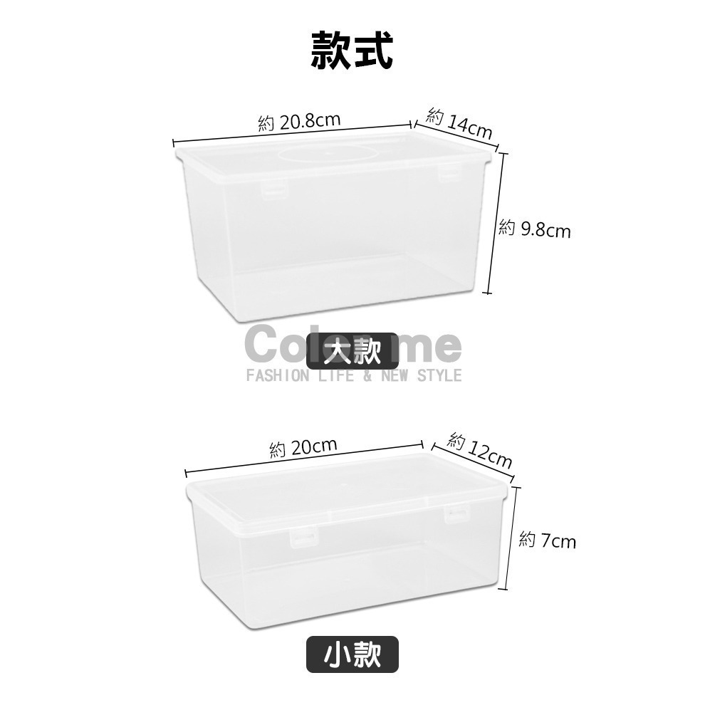 口罩收納盒 口罩盒 透明收納盒 收納盒 桌面收納盒 透明置物盒 透明置物架 透明 小藥箱【Y030】Color me-細節圖4