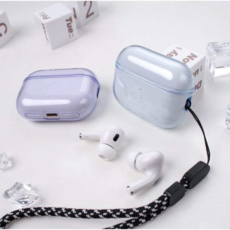 【快速出貨】Aha Style AirPods Pro 2代 透明保護殼 防摔保護套(附防丟掛繩)-細節圖2