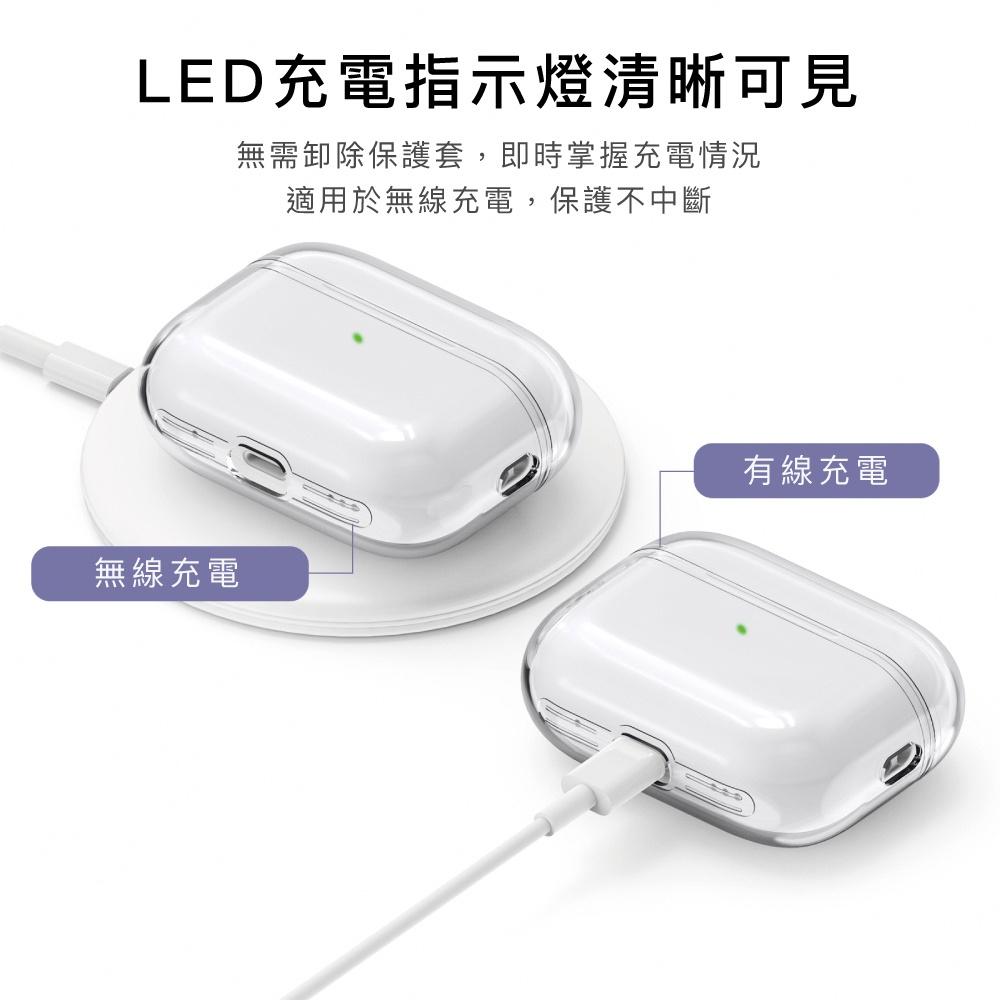 【快速出貨】Aha Style AirPods Pro 2代 透明保護殼 防摔保護套(附防丟掛繩)-細節圖5