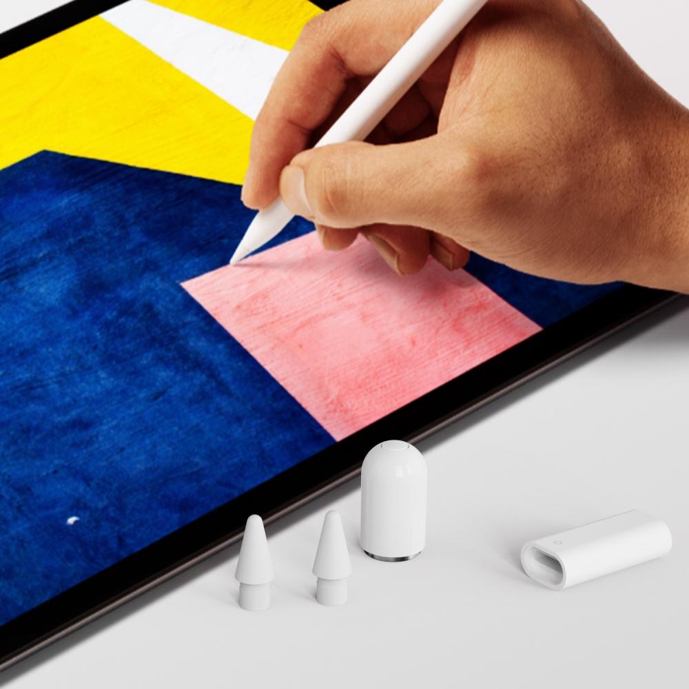 Aha Style Apple Pencil 1代 替換筆尖+充電轉接頭-細節圖8