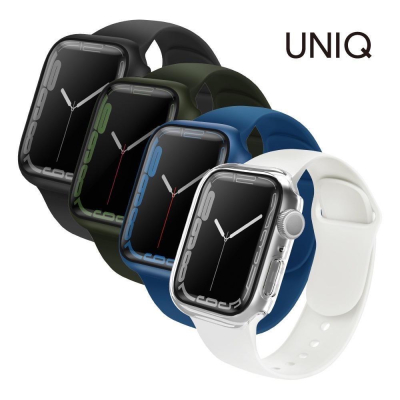 UNIQ Legion Apple Watch S8/S7 曲面鋼化玻璃錶殼 45/41mm 多款配色