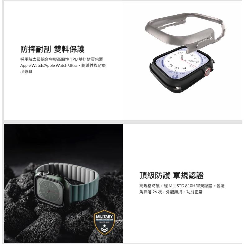 魚骨牌 MAGEASY Odyssey Apple Watch S9/SE/Ultra 全系列金屬手錶保護殼（支援新款）-細節圖5