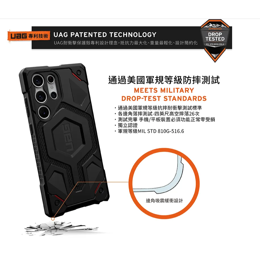 【S24新品預購】UAG Galaxy S24/S24+/S24 Ultra 頂級耐衝擊保護殼 台灣公司貨-細節圖5