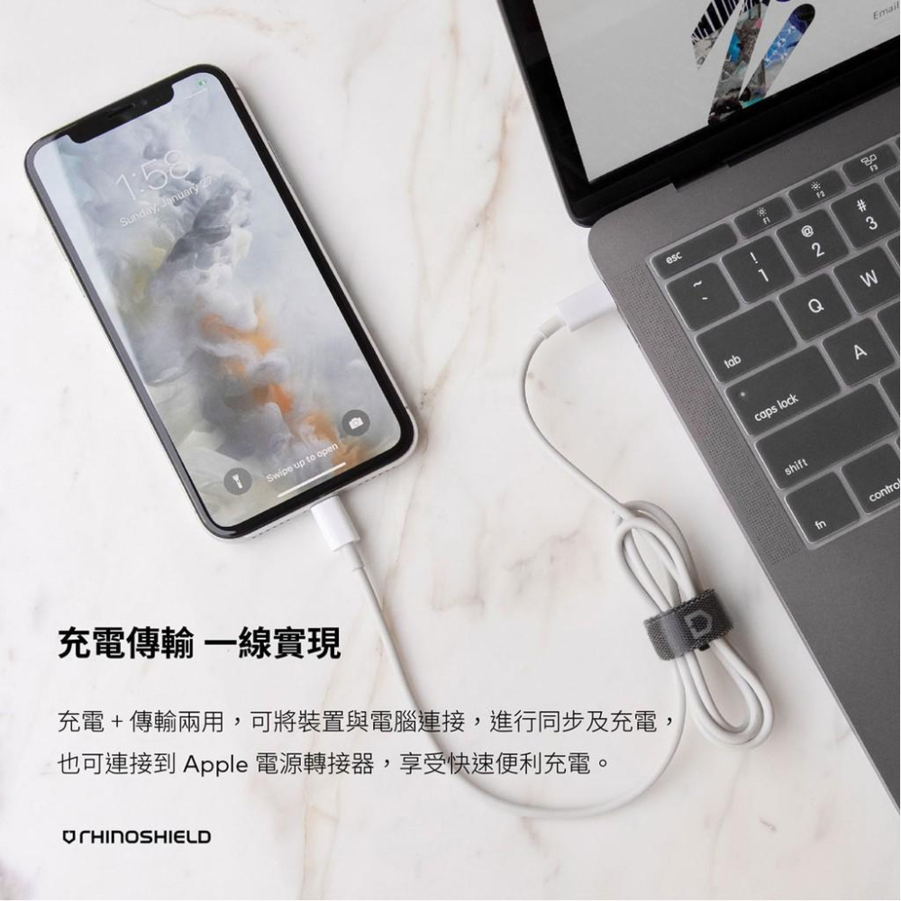 犀牛盾 Lightning to USB-C 充電/傳輸線 （支援快充）-細節圖5