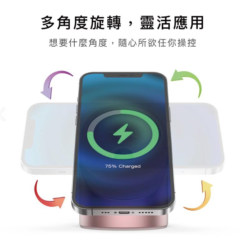 AhaStyle iPhone MagSafe 金屬收納底座 理線充電底座 V3鋁合金系列（需自備充電線材）-細節圖2