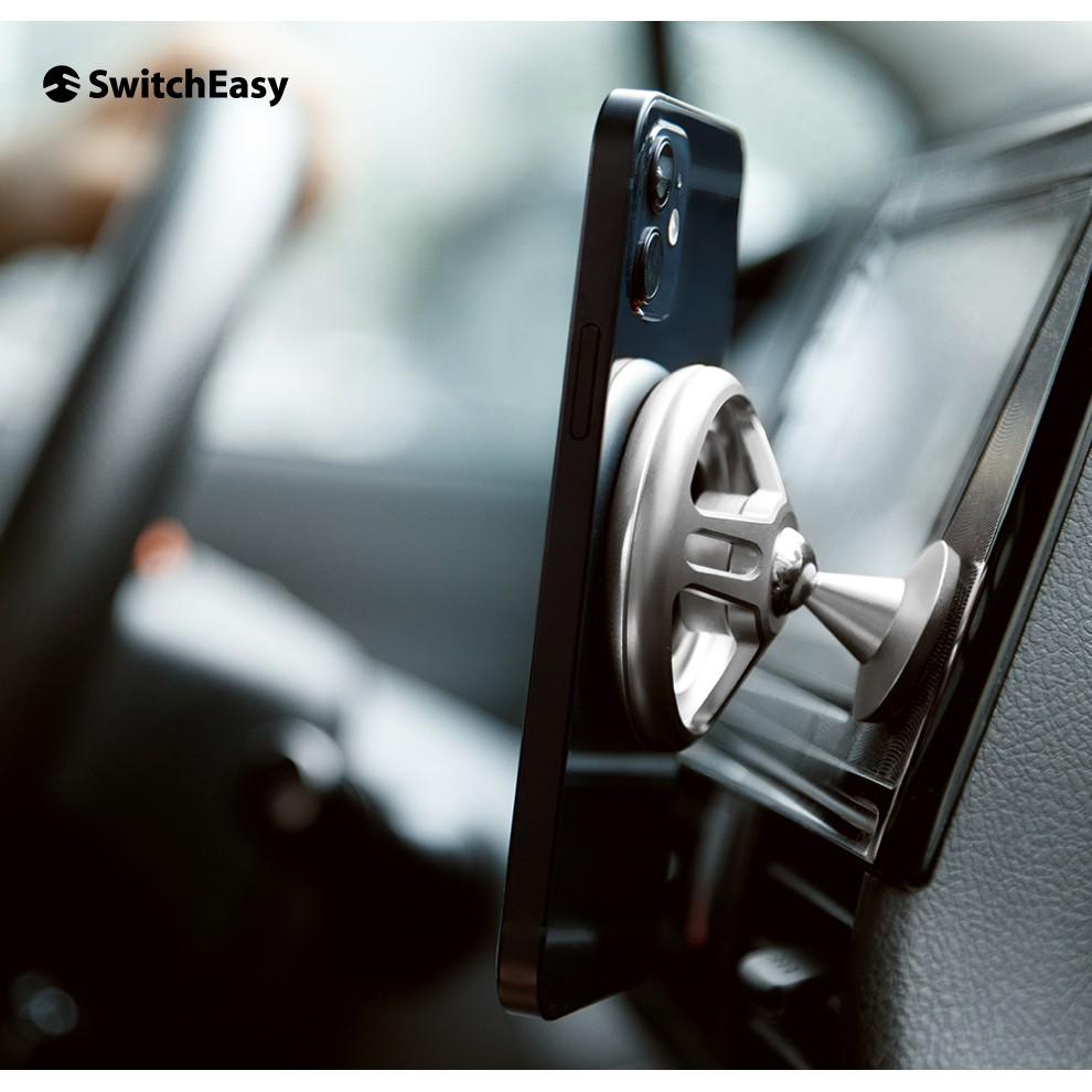 SwitchEasy MagMount 磁吸車載手機支架 車用支架款 全黑款（支援MagSafe磁吸功能）-細節圖8