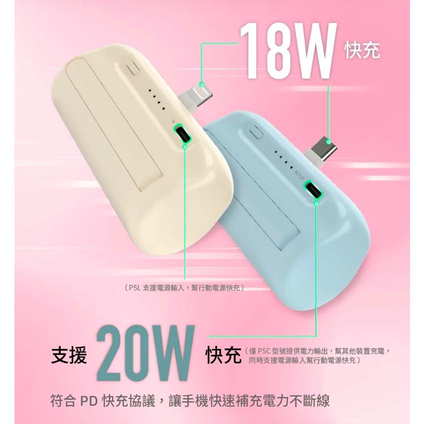 Adam 亞果元素 GRAVITY 口袋型行動電源 5000mAh P5C (USB-C)-細節圖4