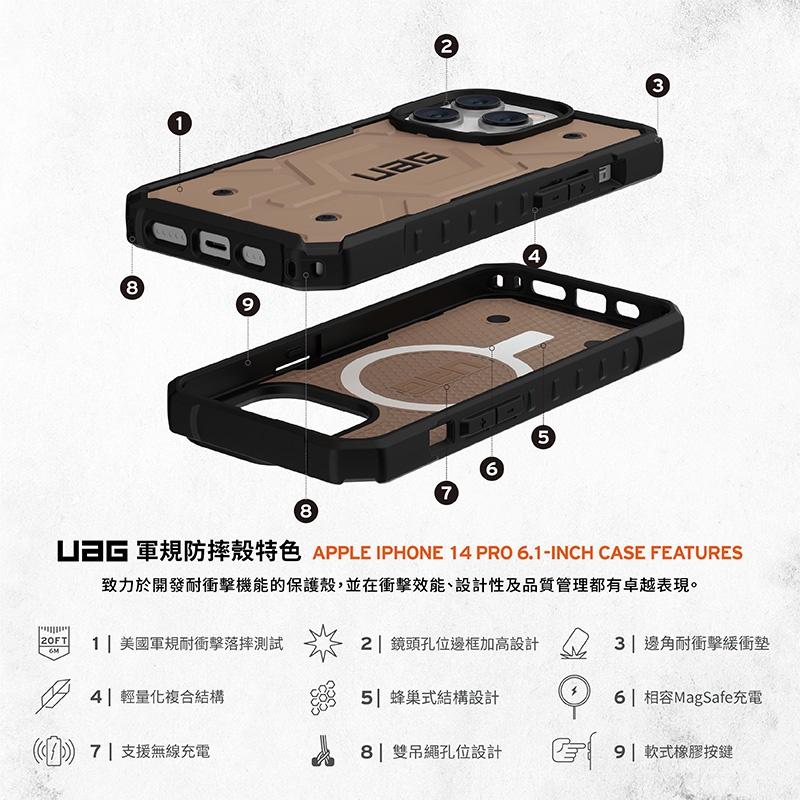 【15新品】UAG iPhone 15 Pro/15 MagSafe實色耐衝擊保護殼  桃園地區經銷商-細節圖3