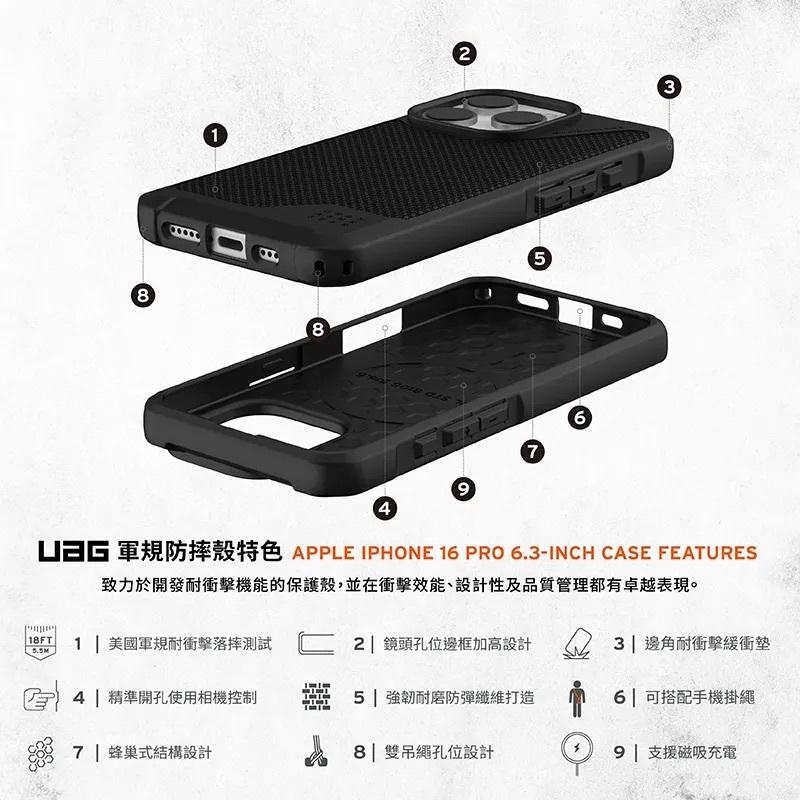 【16新品】UAG iPhone 16 Pro/16系列 磁吸耐衝擊都會保護殼（桃園展售門市）-細節圖3