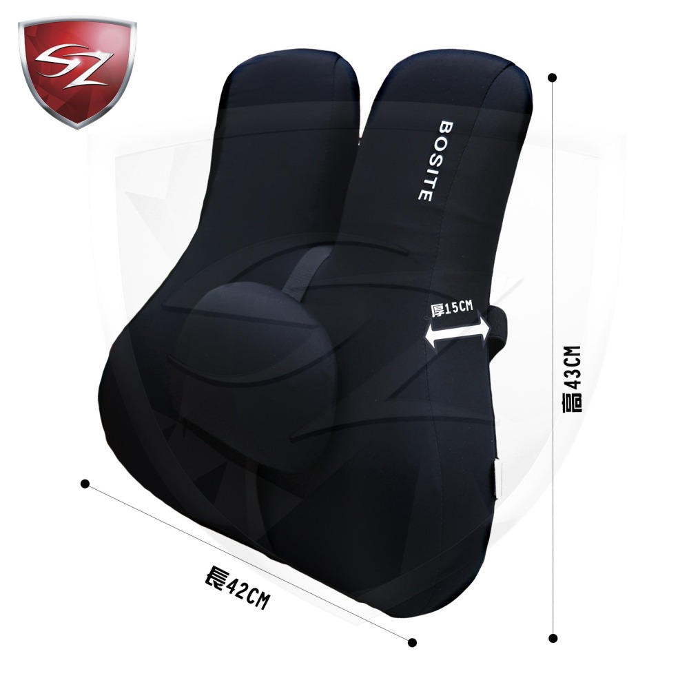 SZ BOSITE柔軟低反發可調節車用靠枕 B-776 車用靠枕 車用靠背 辦公室座椅靠墊 汽車靠墊 腰靠墊 椅背墊-細節圖3
