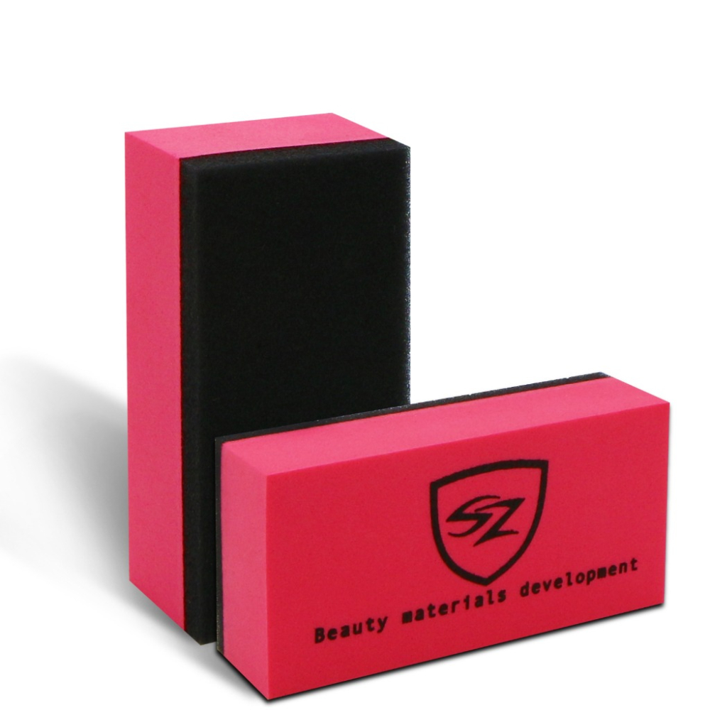 SZ車體防護美學 專業 鍍膜海綿 紅色 鍍膜 汽車美容 鍍膜配件 自助洗車 車體烤漆面 擋風車窗玻璃 後視鏡 車燈殼-細節圖2